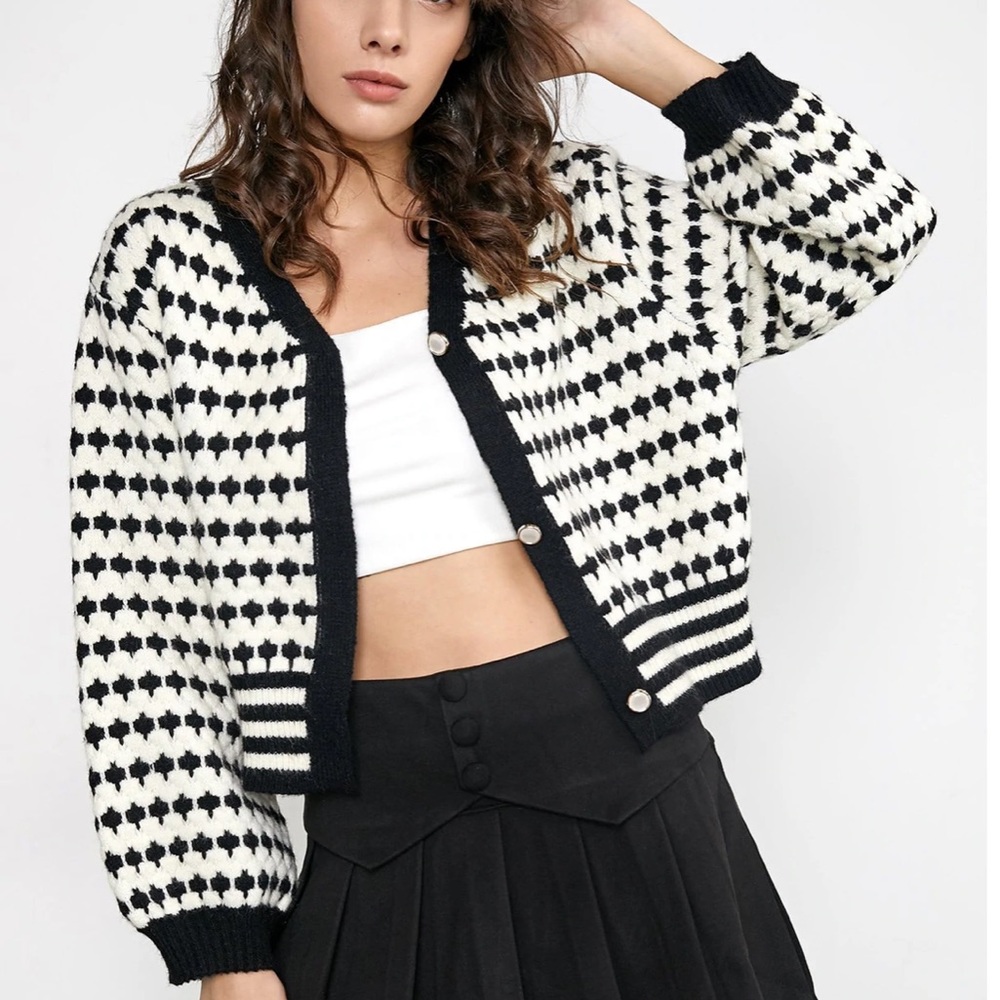 J.ING puff sleeve cardigan